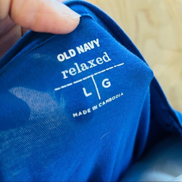 Old Navy Everyday Long Sleeve Shirt Relaxed V Neck Preppy Minimalist Office Fem - Picture 3 of 7